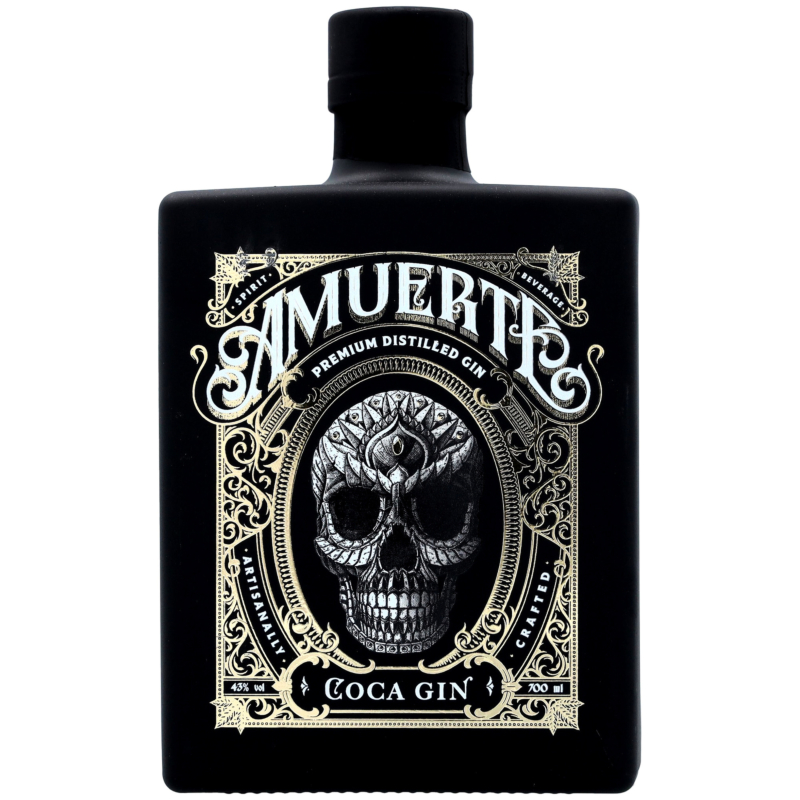 Amuerte Coca Leaf Gin - Black Edition 70cl
