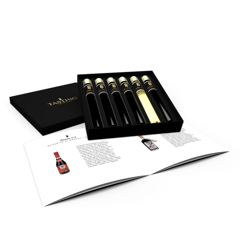Balsamico Tasting Collection 6 tubes samples set in gift box Balsamico Tasting Collection 6 tubes samples set in gift box