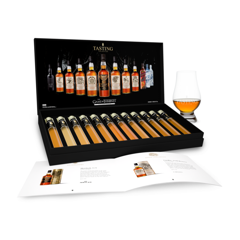 Game Of Thrones Complete Whisky Tasting Collection 12 tubes in Gift Box