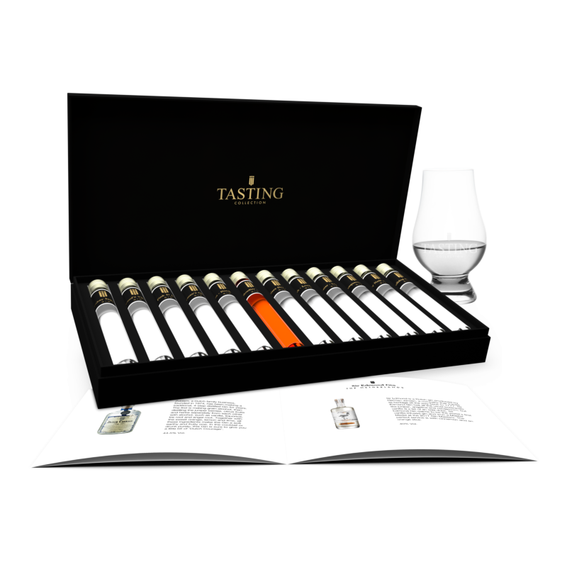 Gin Tasting Collection 12 tubes samples set in gift box