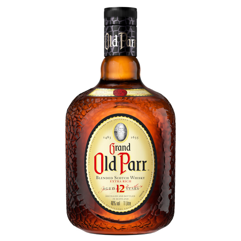 Grand Old Parr, 12 years 1 litre