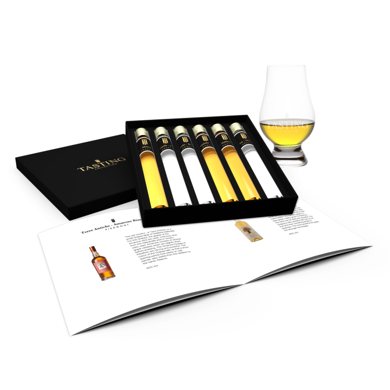 Grappa Degustatie 6 samples Proeverij Cadeau set in Geschenkdoos box