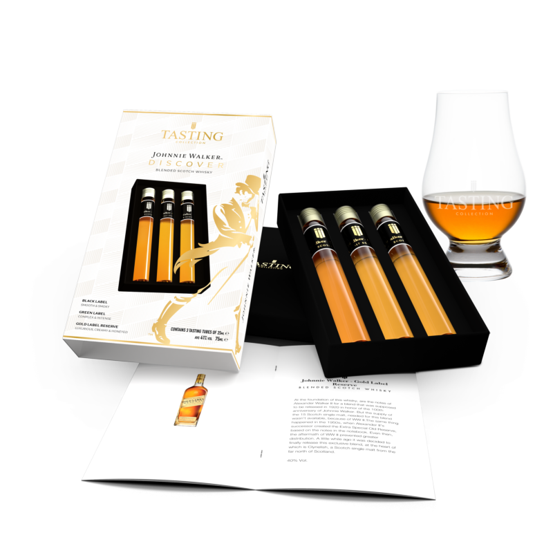Johnnie Walker Tasting Collection 3 tubes in Gift Box