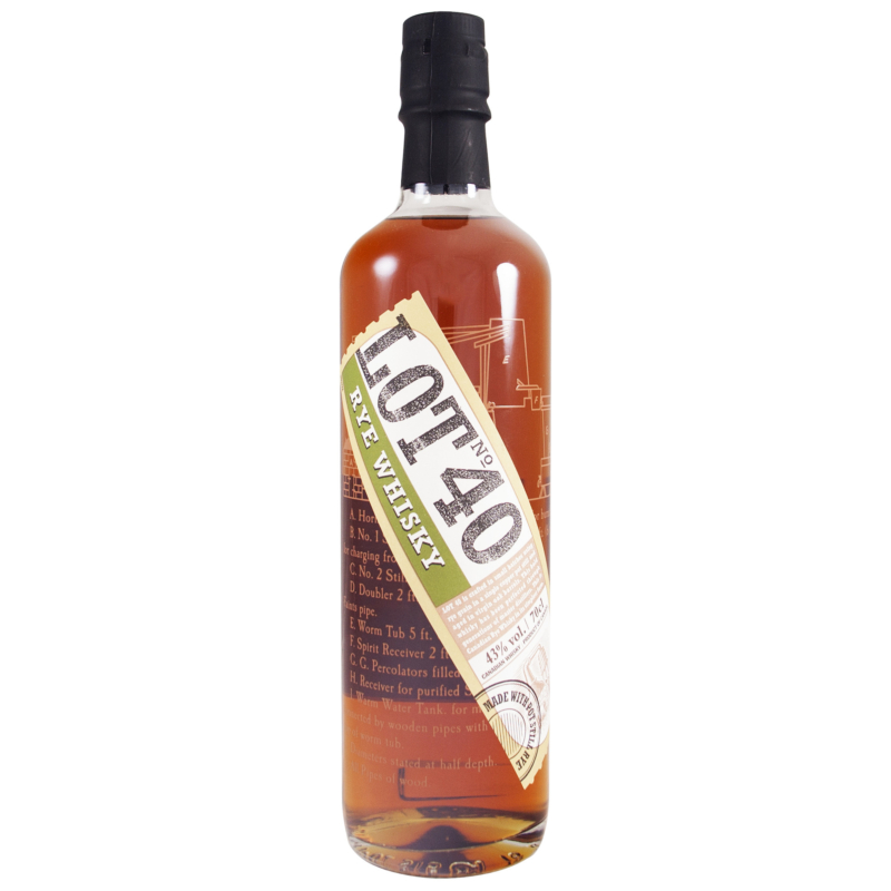 Lot No. 40 - Rye Whisky 70cl