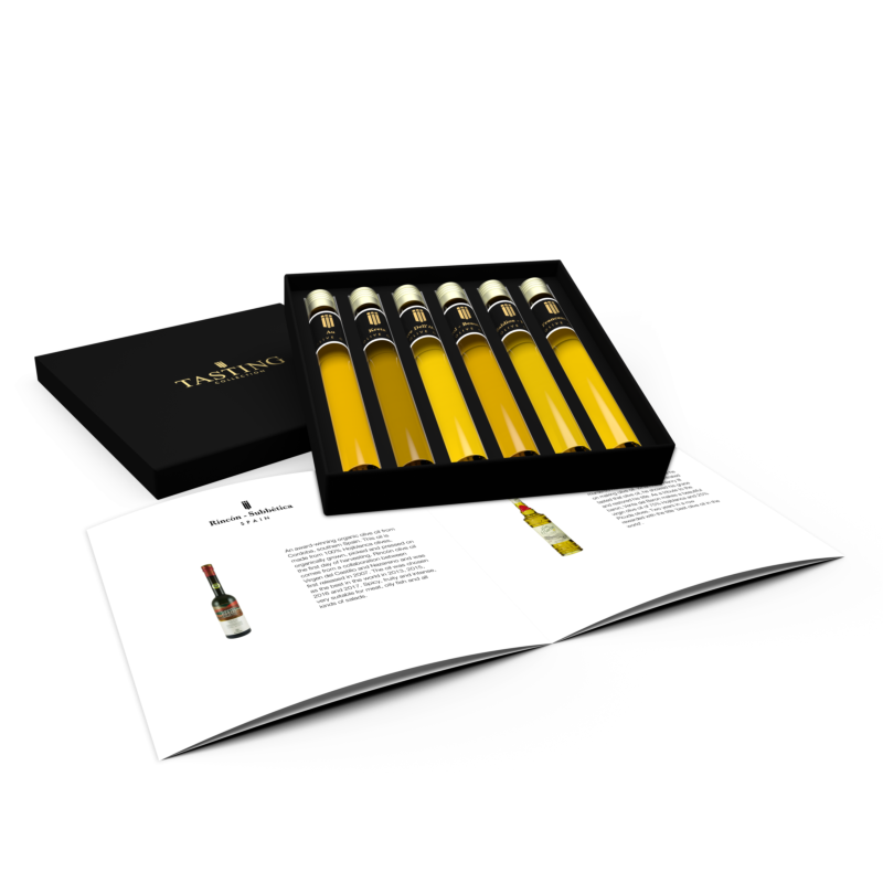 Olive Oil Tasting Collection 6 Tubes Gift Box Olive Oil Tasting Collection 6 Tubes Gift Box