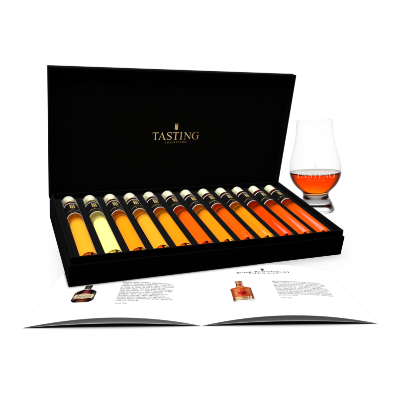 Rum Tasting Collection 12 tubes samples set in gift box