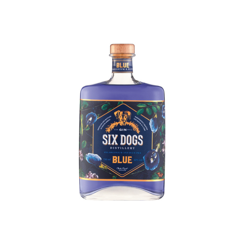 Six Dogs - Blue 70cl