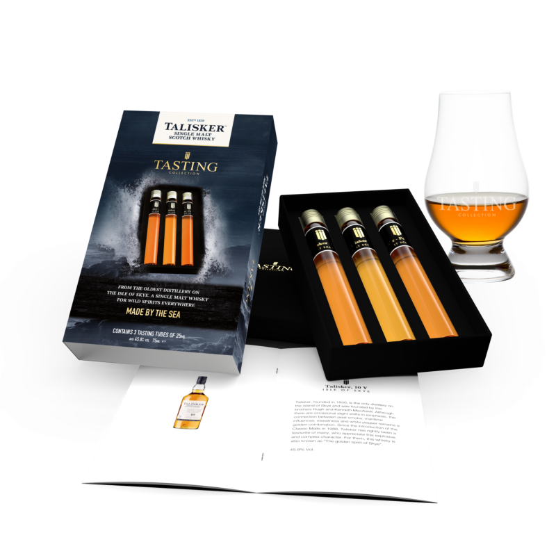 Talisker Tasting Collection 3 tubes in Gift Box