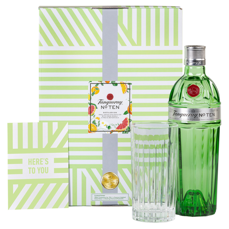 Tanqueray Ten Giftpack Glass 70cl