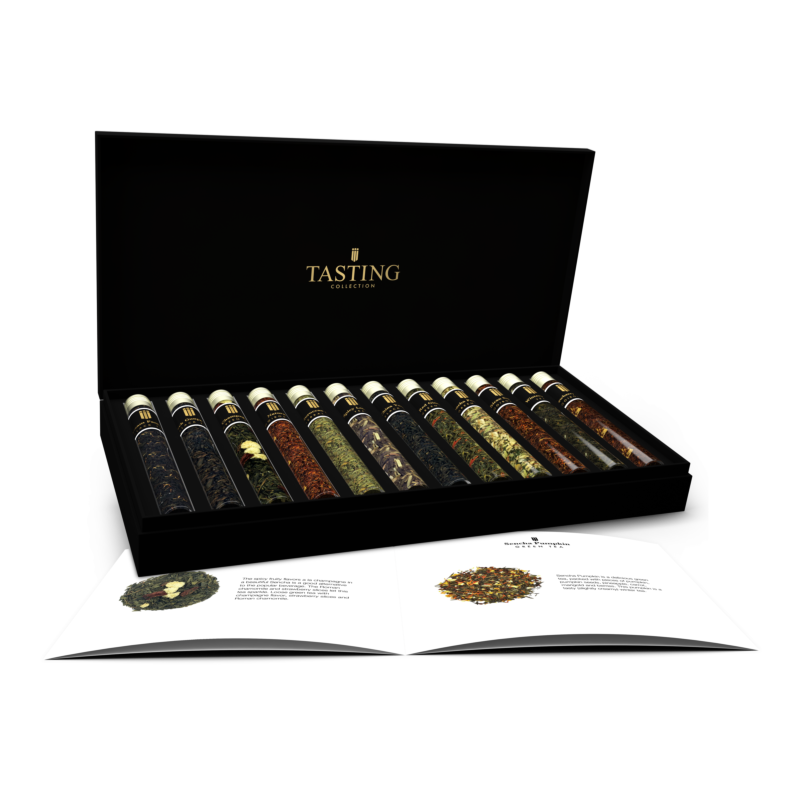 Thee Degustatie 12 tubes Proeverij Cadeau set in Geschenkdoos box