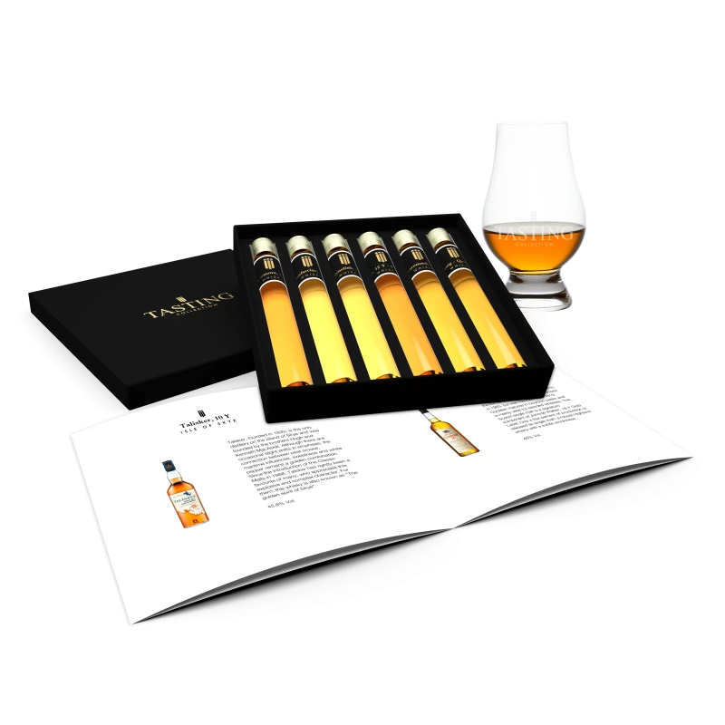 Whisky Tasting Collection Proeverij 6 Tubes in Luxe Cadeau Doos Whisky Tasting Collection Proeverij 6 Tubes in Luxe Cadeau Doos